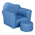 Kids Sofa with Ottoman PVC Leather Toddler Chair E5705