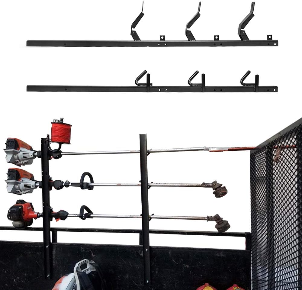 3 Place Trimmer Landscape Truck and Trailer Enclosed Rack with Lock Pack of 2 P295
