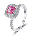 Moissanite Engagement Ring 1ct Princess Cut D Color VVS1 S925 Sterling Silver Diamond Ring Z95838