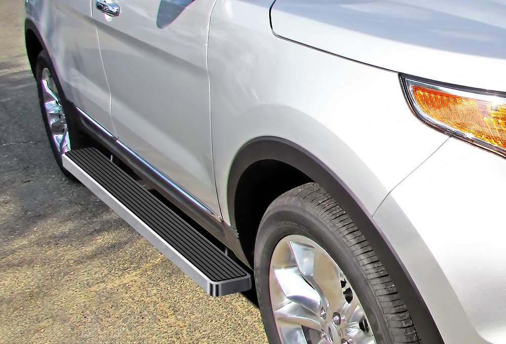 Silver Running Boards Side Steps Step Rails K403
