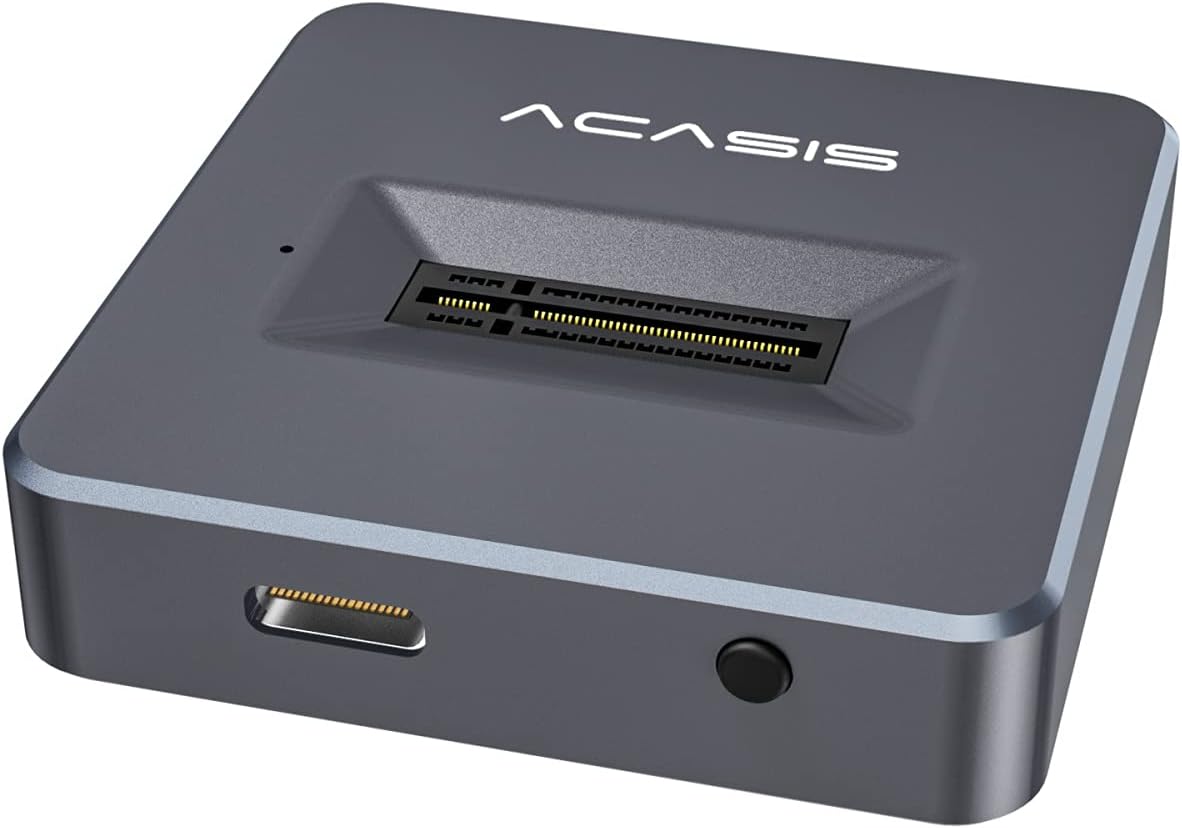 NVMe M.2 Dual-Bay Offline Clone Docking Station for M2 SSD W4210
