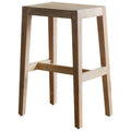 Brown Wood Seat Stool I41253