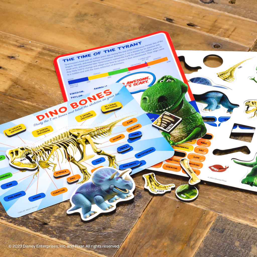 Multicolor Dinosaur Science Educational Magnetic Activity Tin F355333