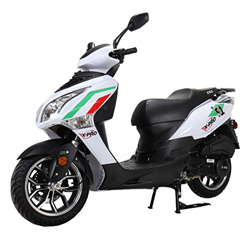 150cc Gas Moped Adult Bike with 13" Aluminum Wheels Blue B31573