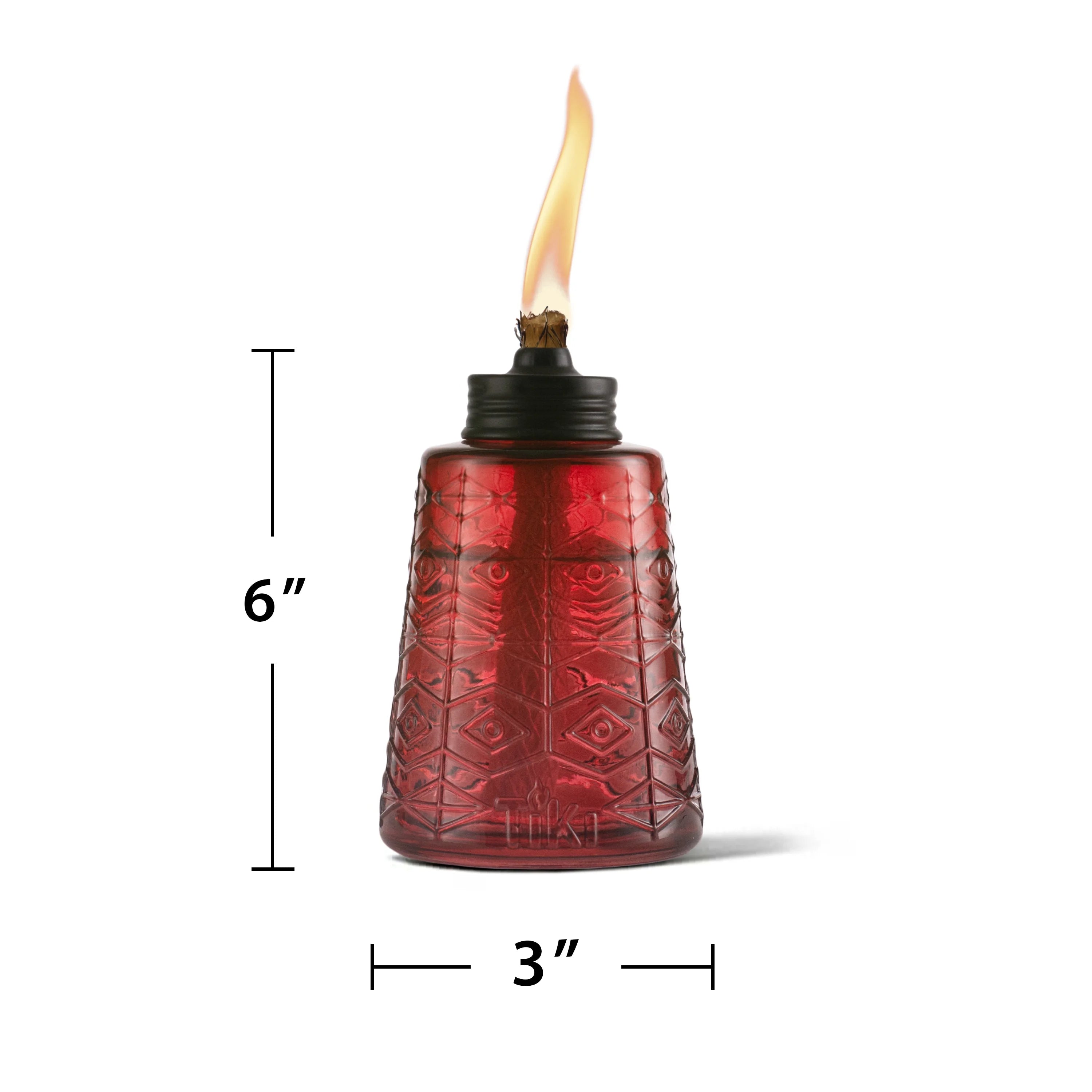 Red White and Blue 3-Pack Glass Table Torch M262346
