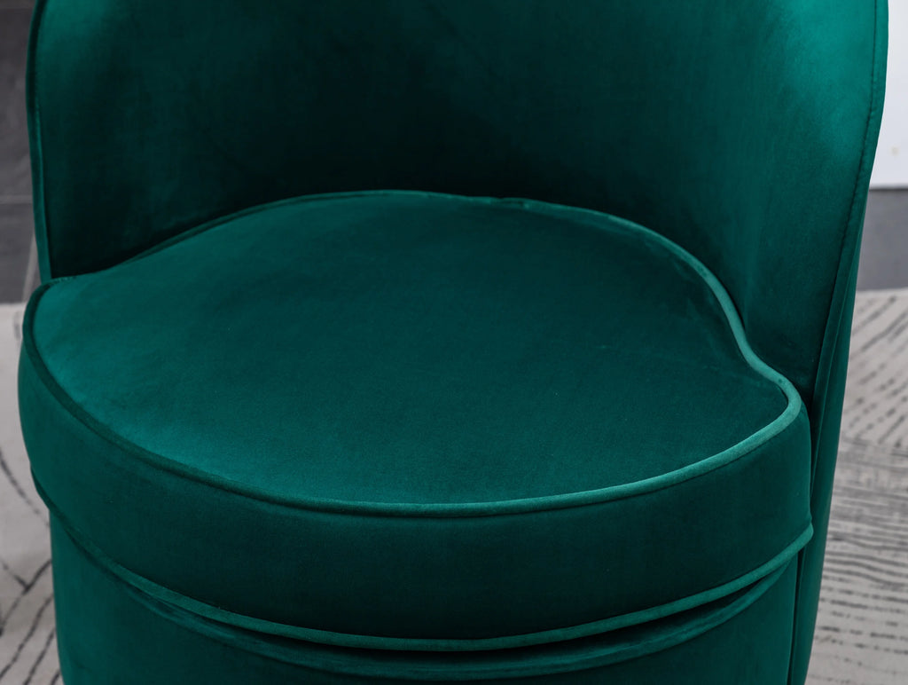 Green Velvet Swivel Chair U309