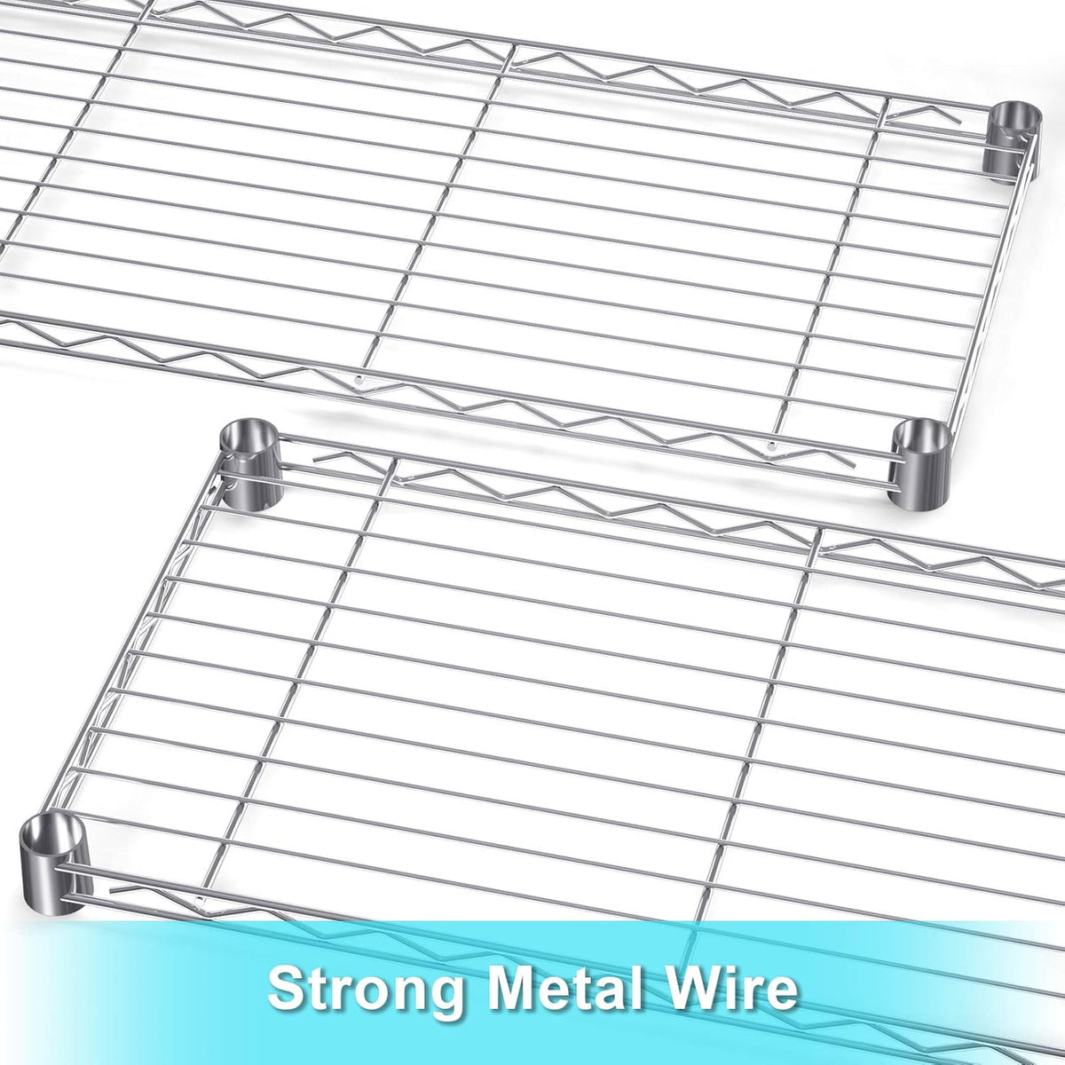 Chrome 5 Tier Rolling Metal Utility Cart A503027
