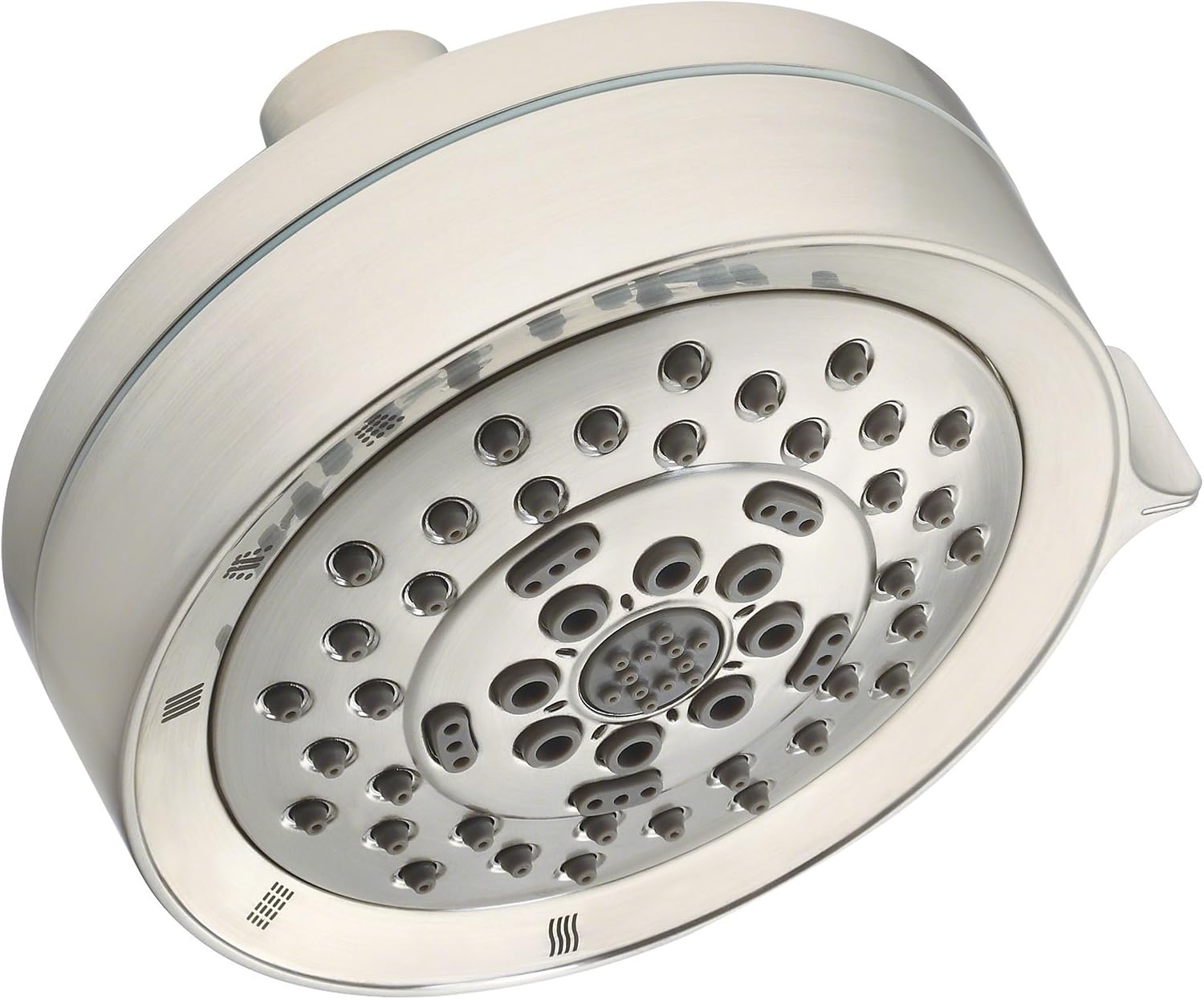 Brushed Nickel Five Function Showerhead, 1.75 GPM, 4 1/2-Inch, Pack of 2 R80175