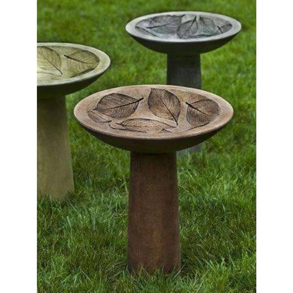 Hydrangea Leaf Birdbath H891