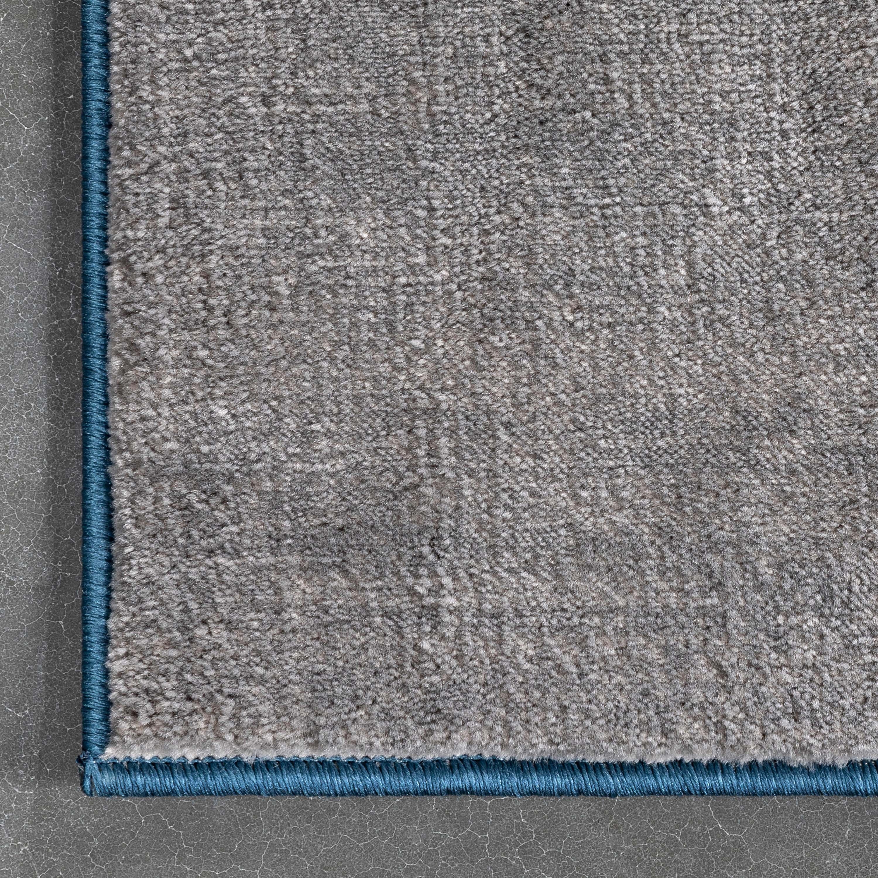 Blue 7'10" x 9'10" Area Rug D15865