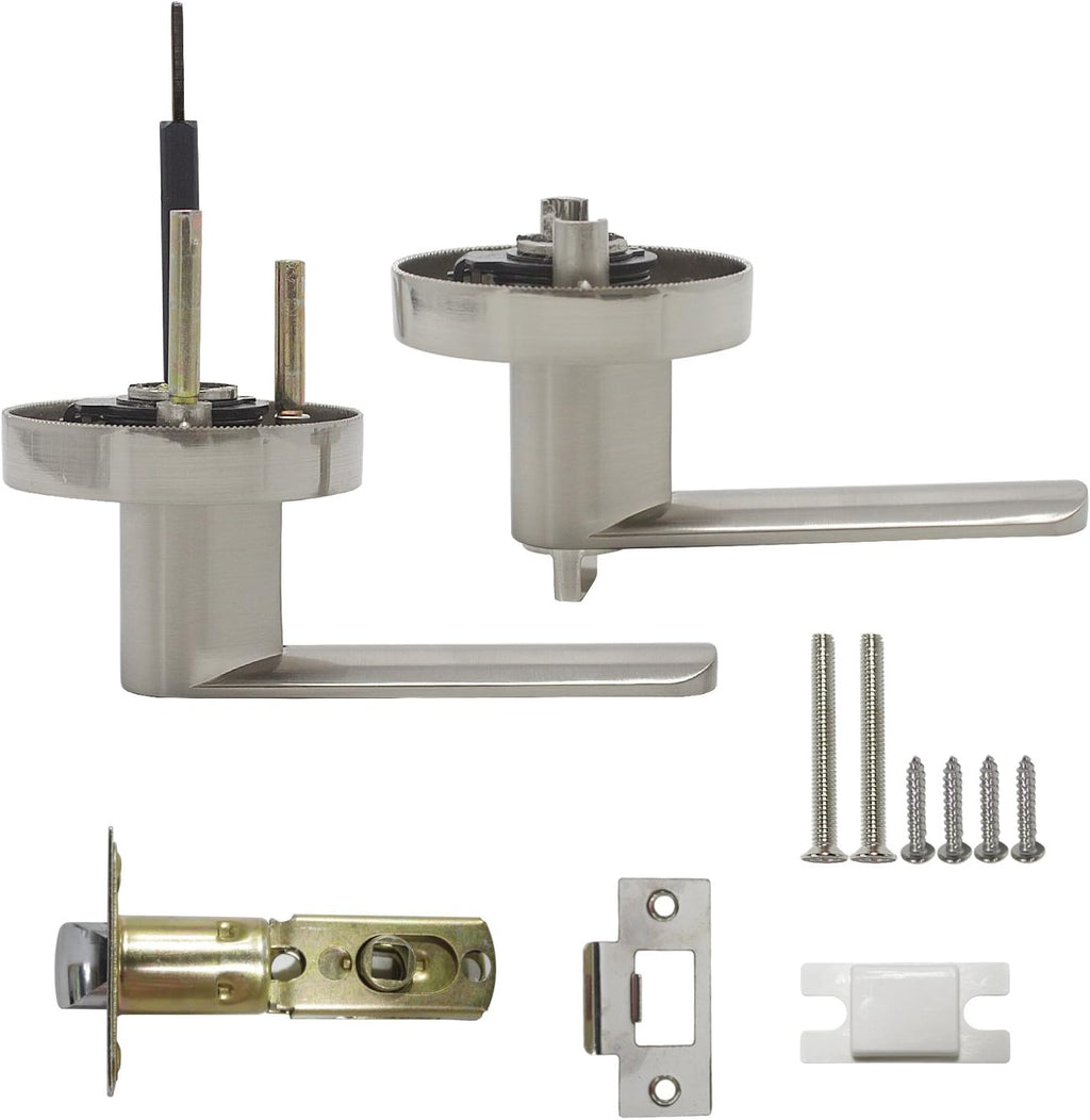 Satin Nickel Privacy Door Knob 10 Pack K64804