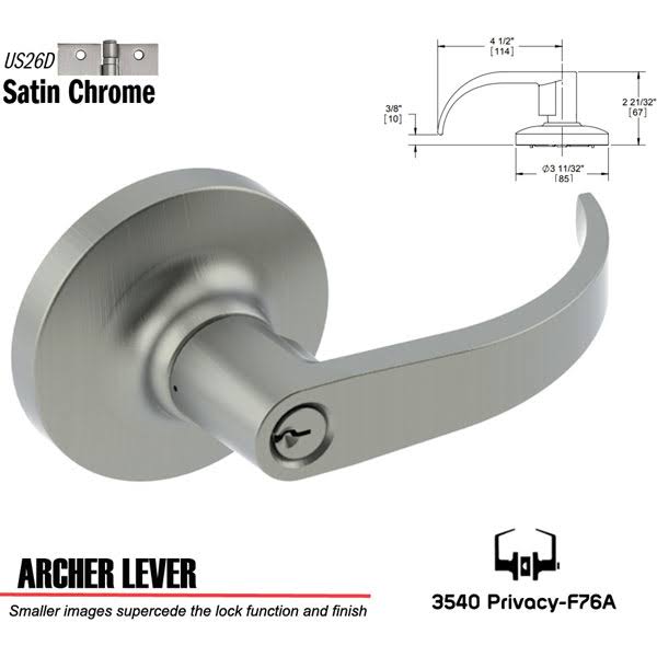 Privacy Cylindrical Lock V3705