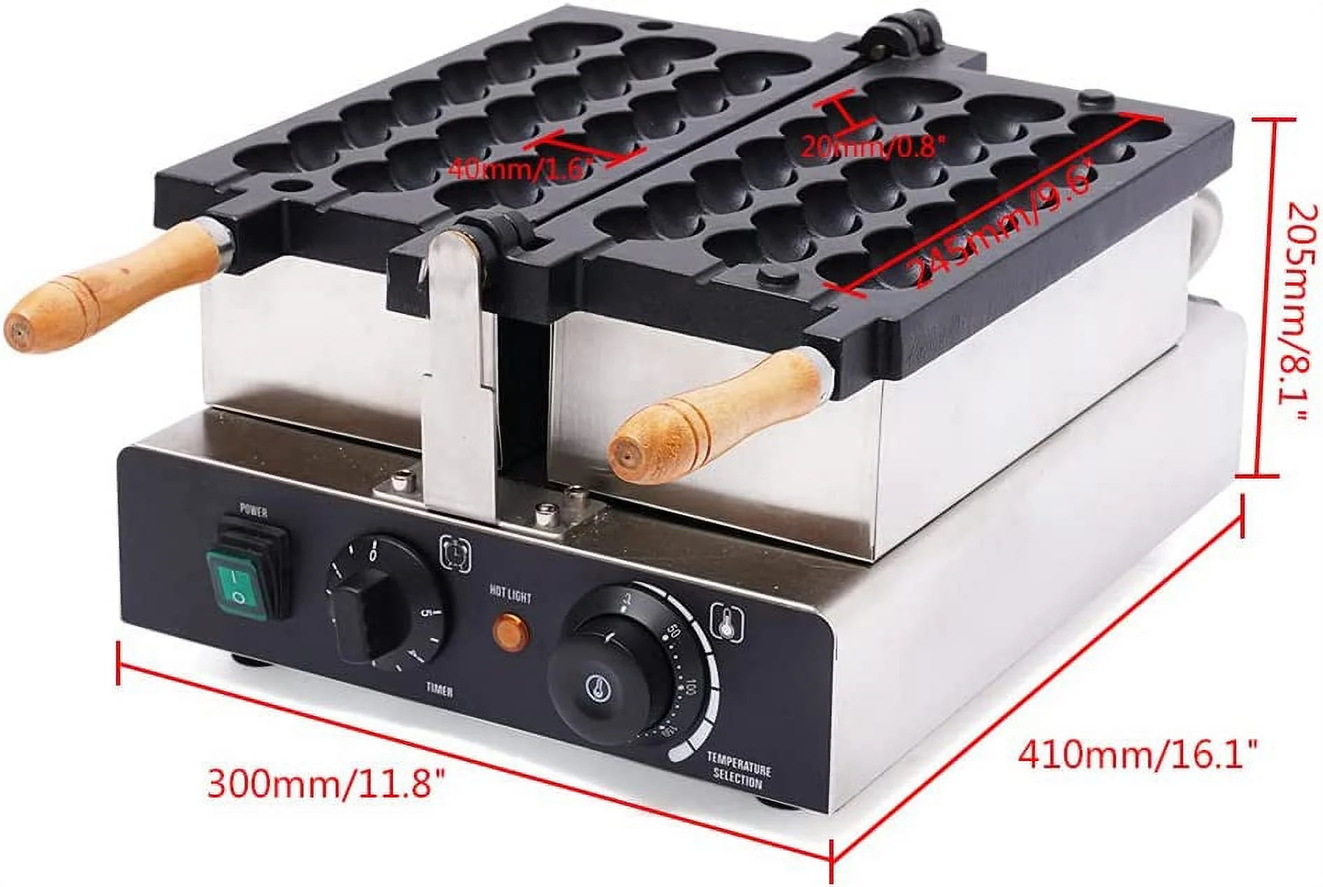 Nonstick Electric Rotating Waffle Ball Machine N2673
