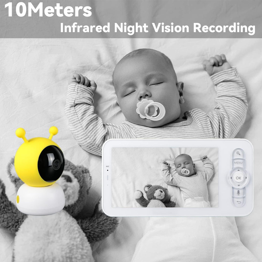 5" WiFi Baby Monitor with Camera and Audio, 1080p Camera and 720p Display S570422