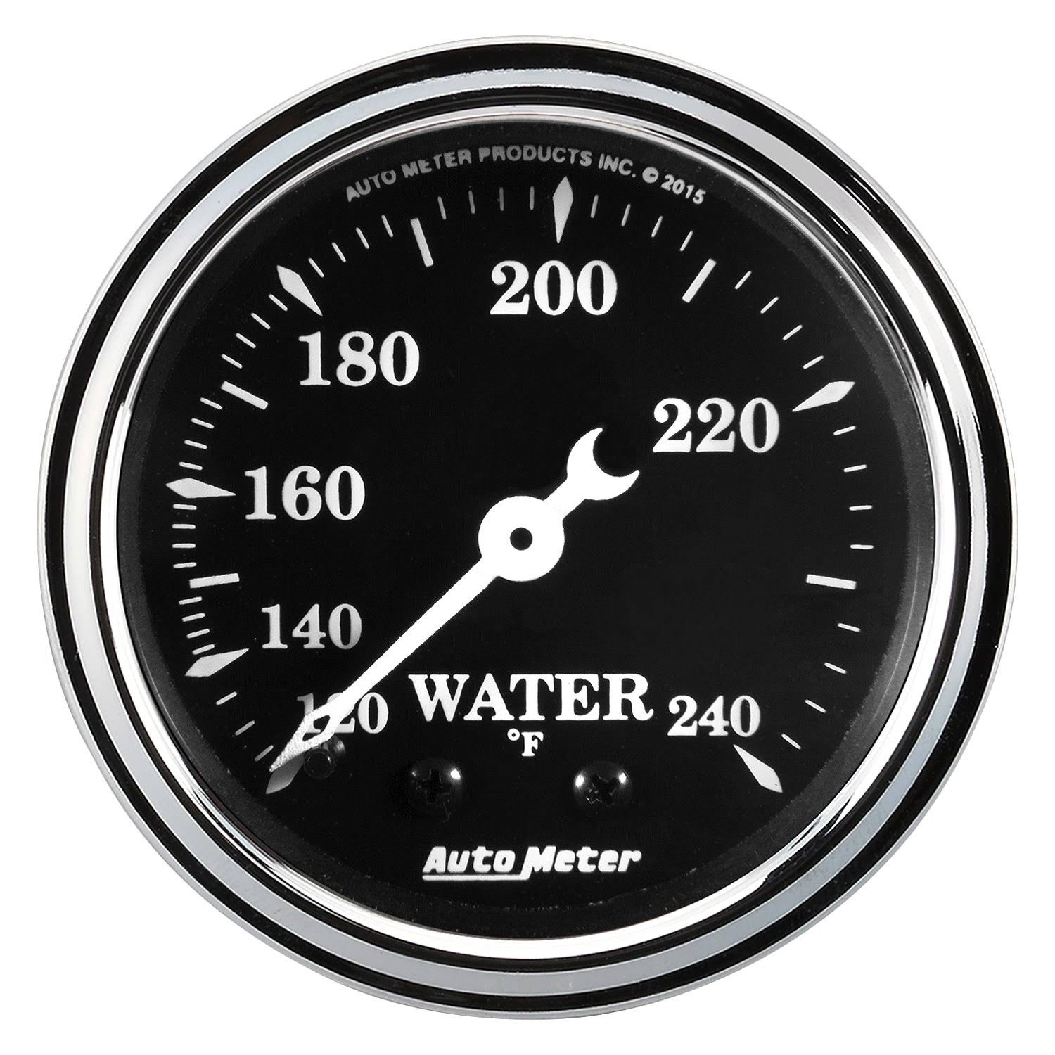 Black Mechanical Water Temperature Gauge F195