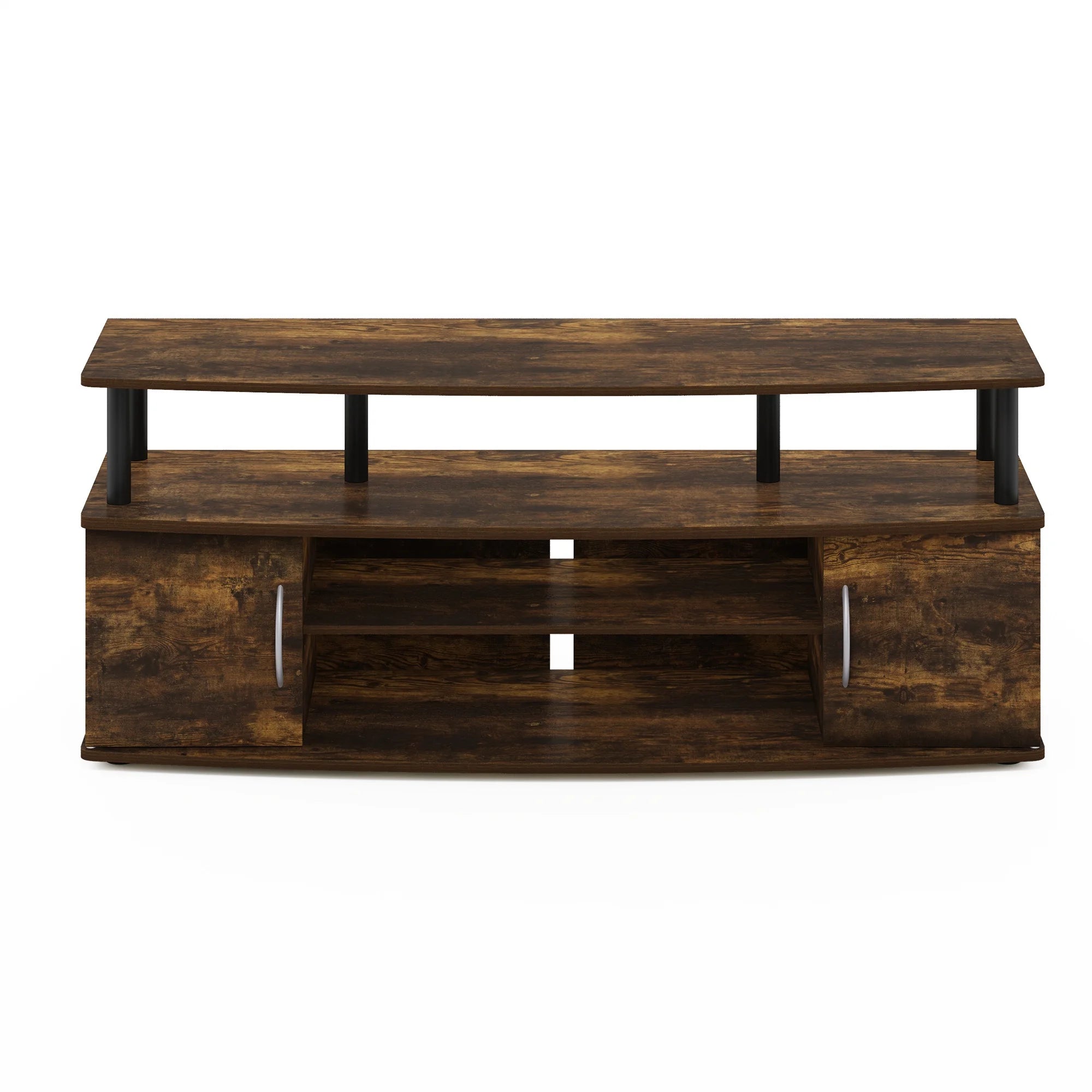Large Entertainment Center for 55-IN TV, Amber Pine/Black X638909