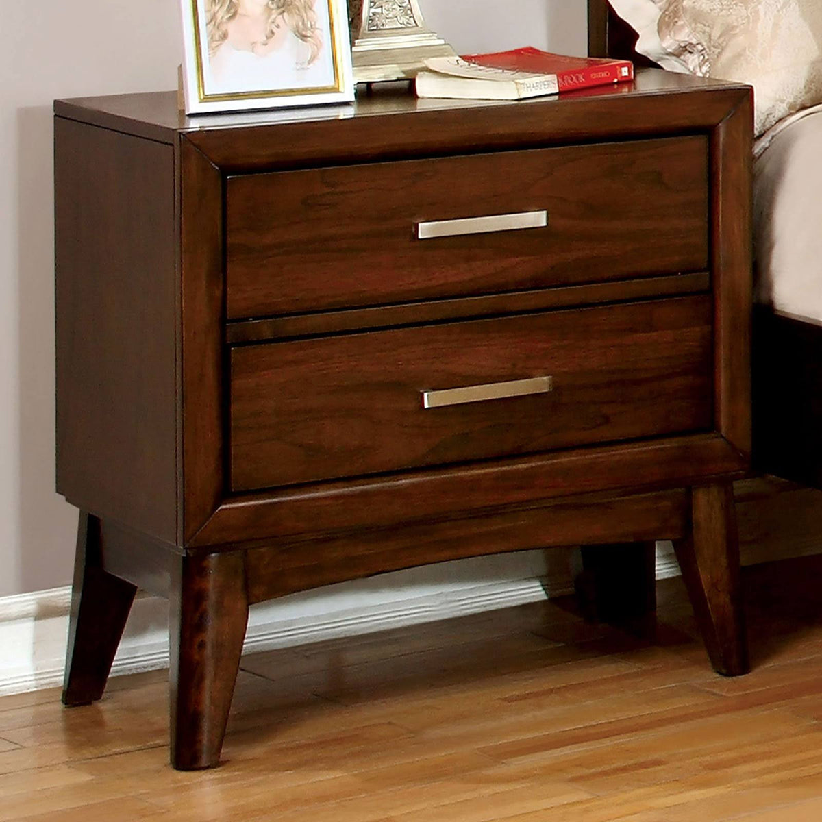Brown Cherry Nightstand X98281
