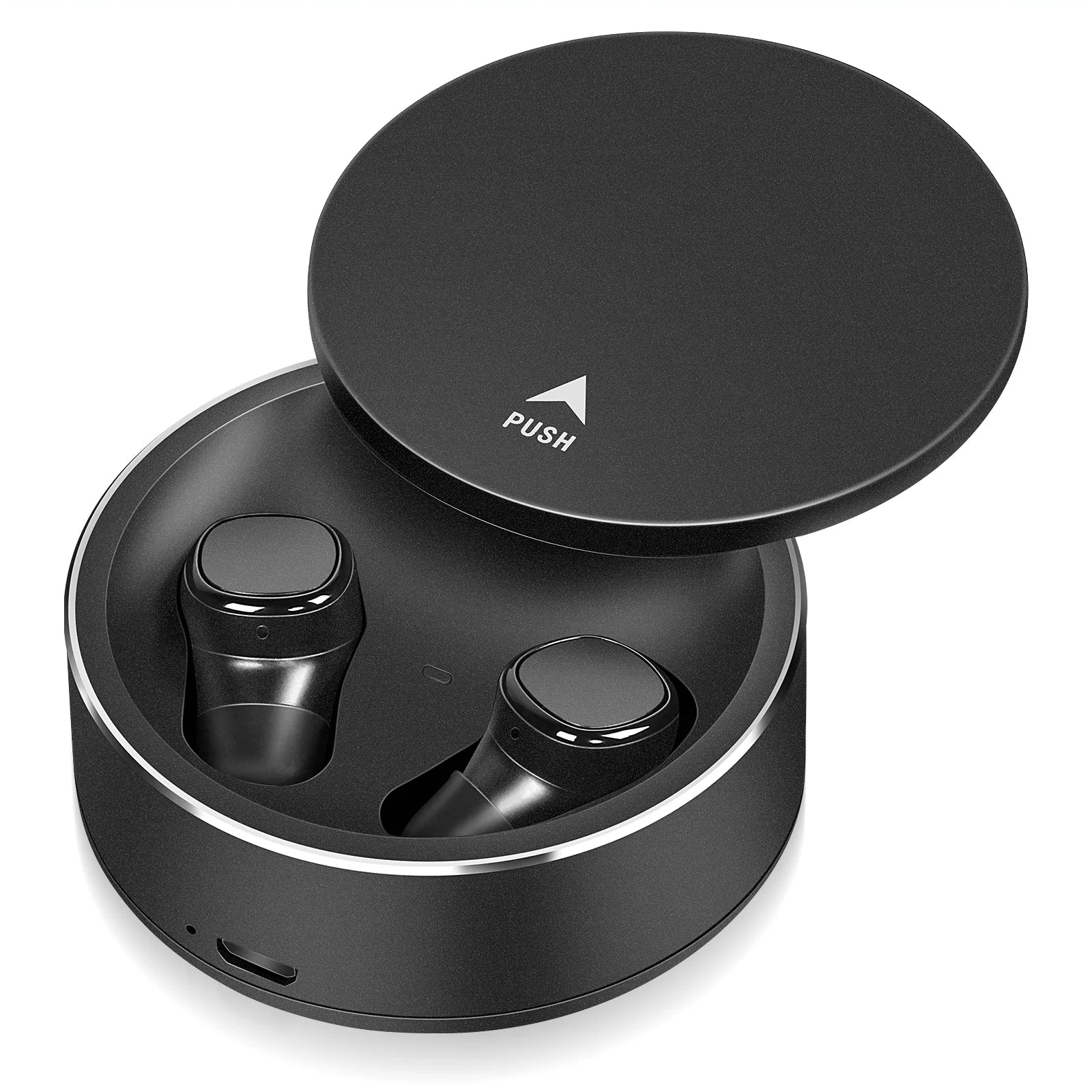 Black True Wireless Earbuds with Mic N8559