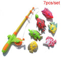 7 Pcs Plastic Magnetic Fishing Toy Baby Bath Toys Z3799