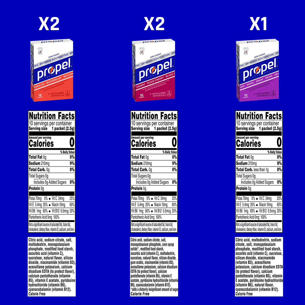 10 Count Powder Packets Electrolytes Vitamins No Sugar H936
