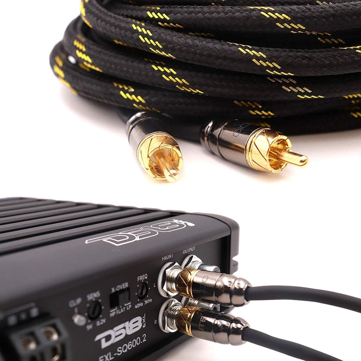 2 Channel 17 ft RCA Audio Interconnect Stereo Cable K9198
