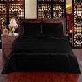 Linen 6 Pcs Satin Sheets Duvet Cover Bed Set L206