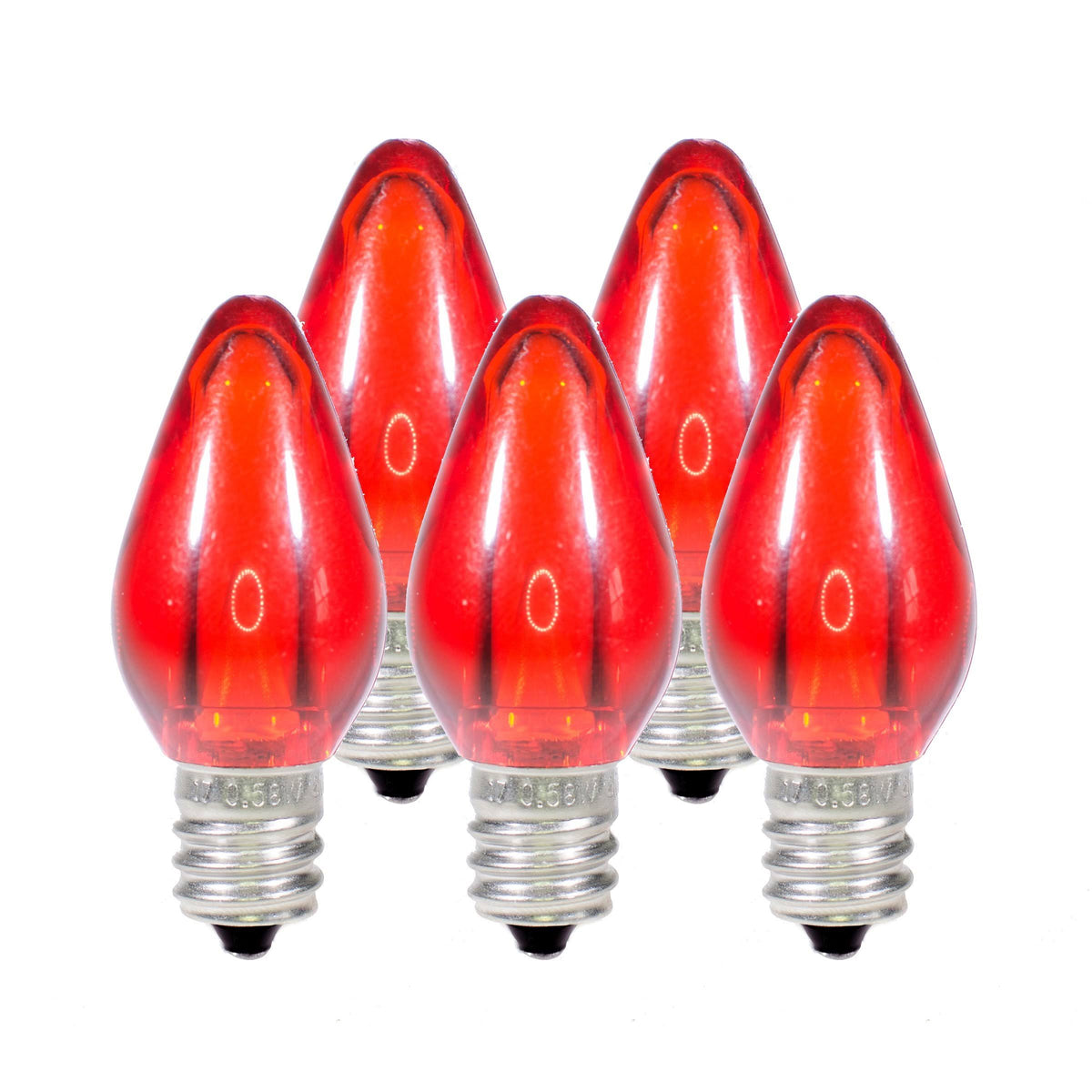 Smooth Red LED Christmas Light Bulbs B329