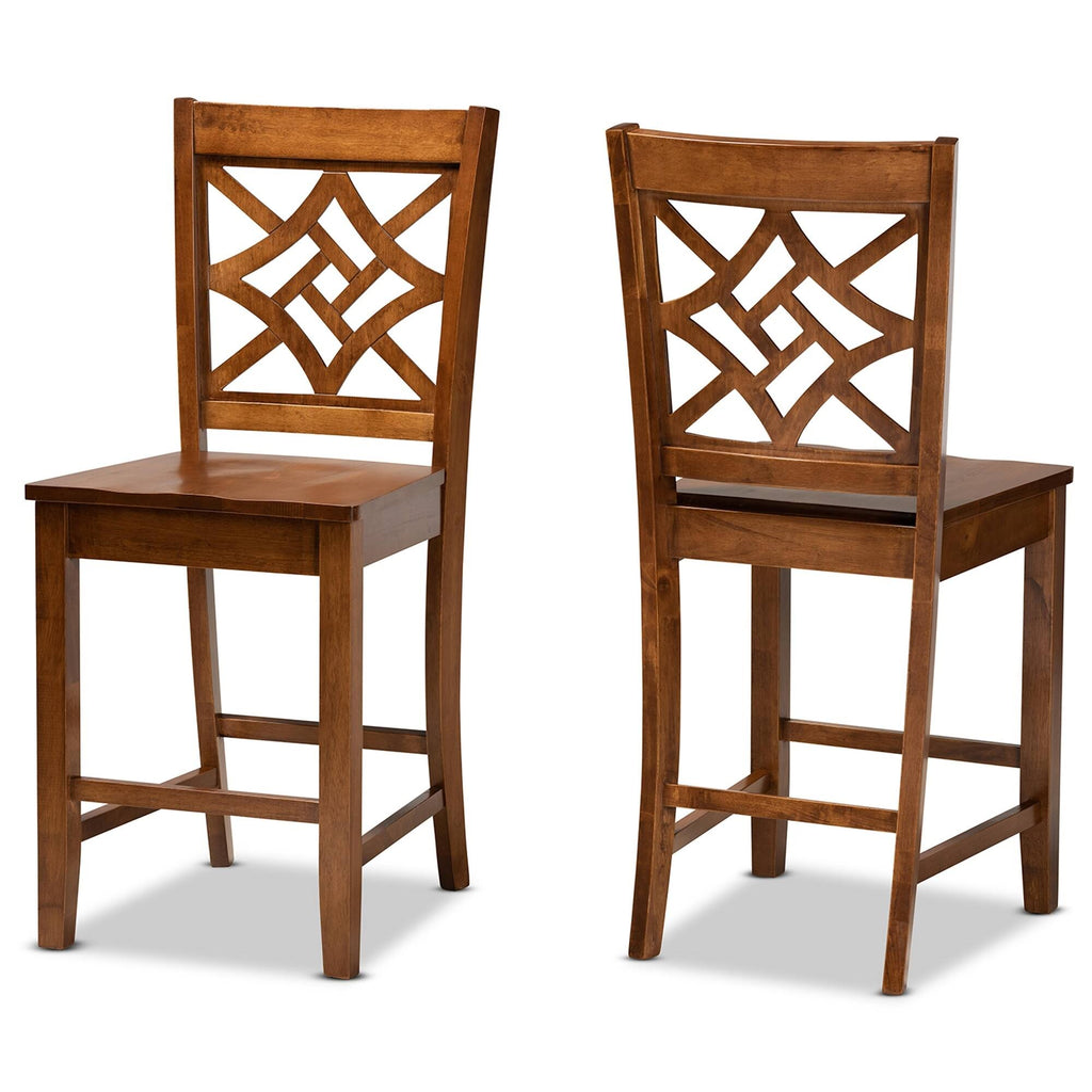 2-Piece Counter Stool Set - Walnut R434524