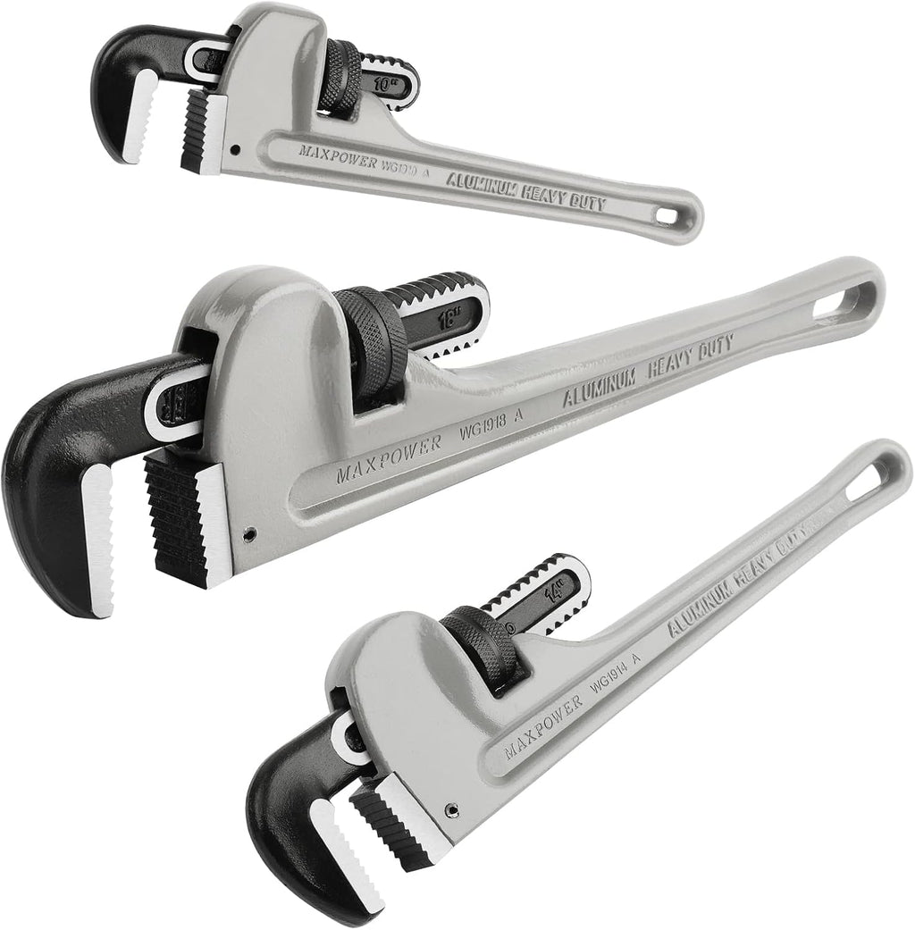 24 inch Aluminum Straight Pipe Wrench Pack of 2 L8757