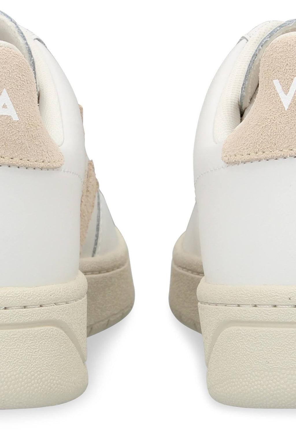 White Sable Leather Sneakers O26990