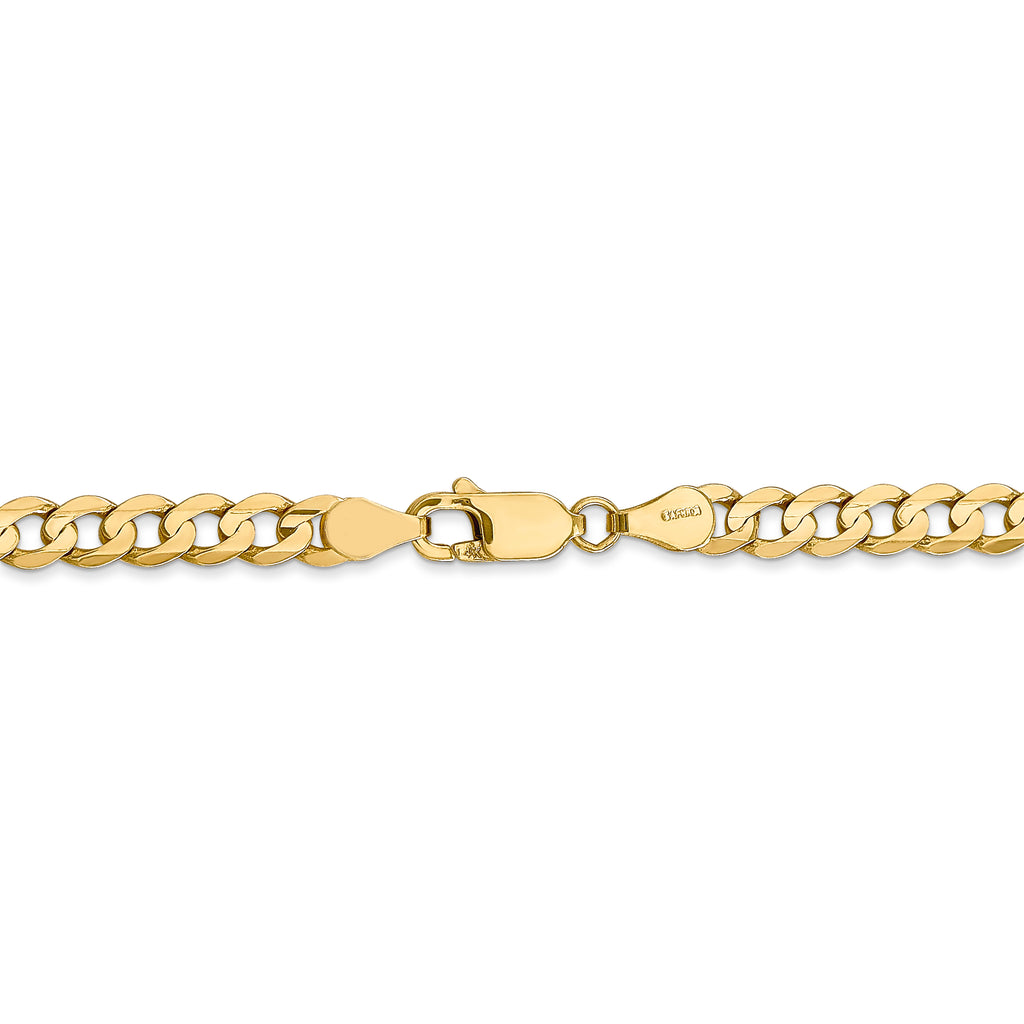 14 Karat Yellow Gold 4.5mm Curb Chain E774780