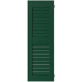 Sapele Mahogany Louvered Shutters Pair J694
