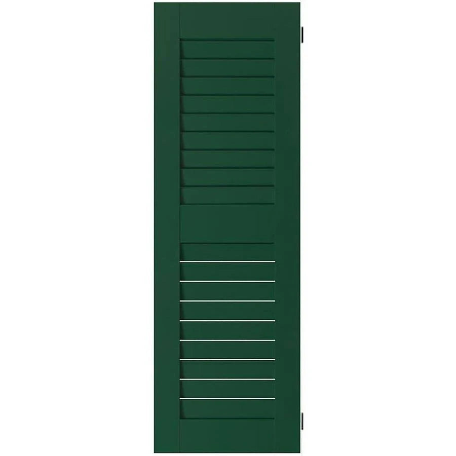 Sapele Mahogany Louvered Shutters Pair J694