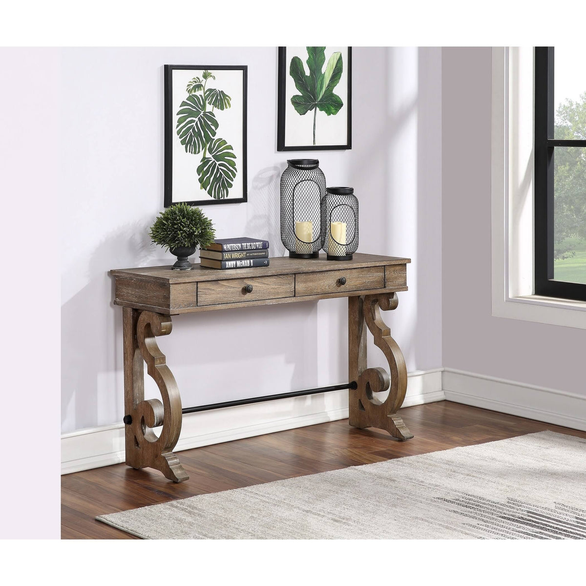 Two Drawer Console Table I792