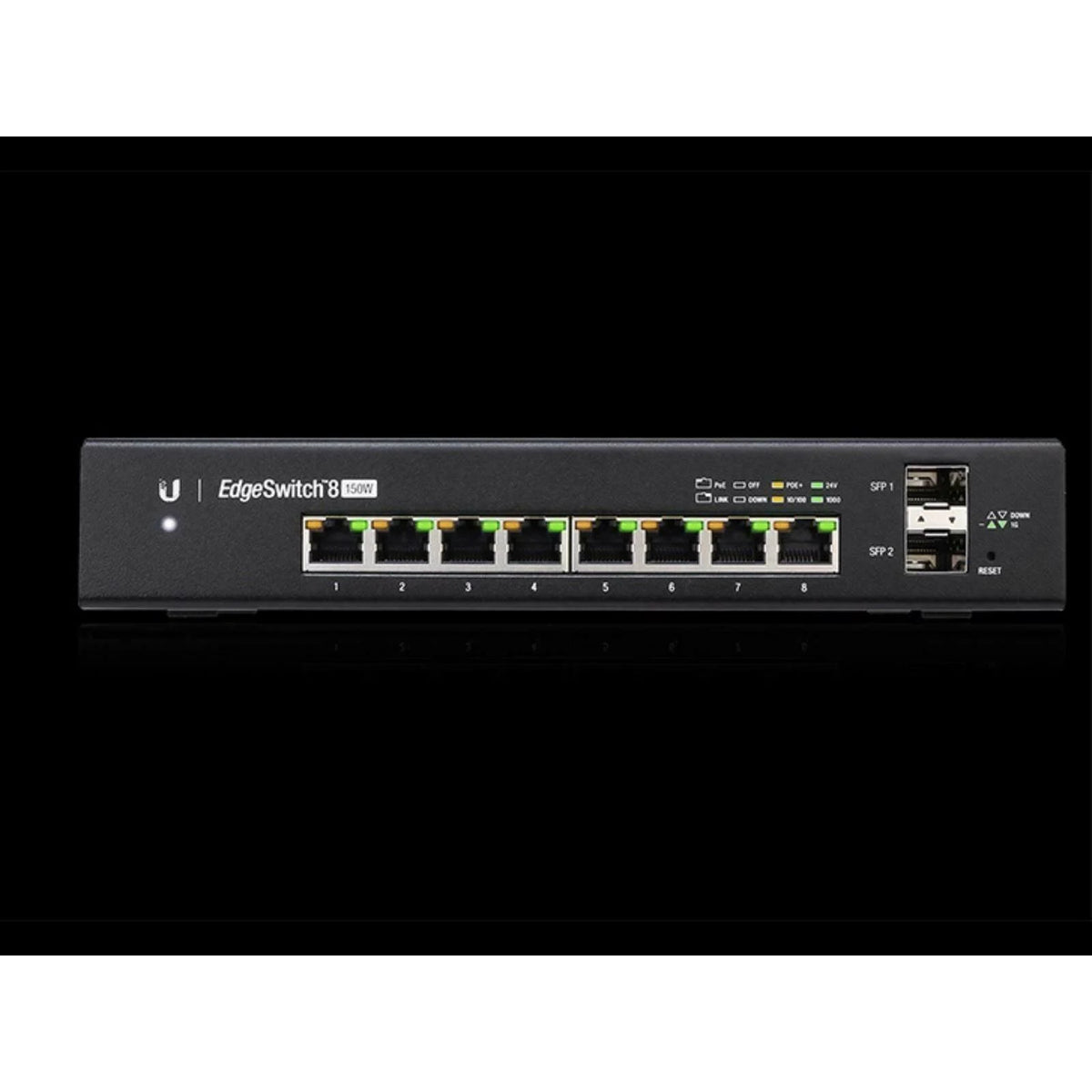 8 PoE+ Managed L3 Switch with 2 Gigabit SFP Ports U45748