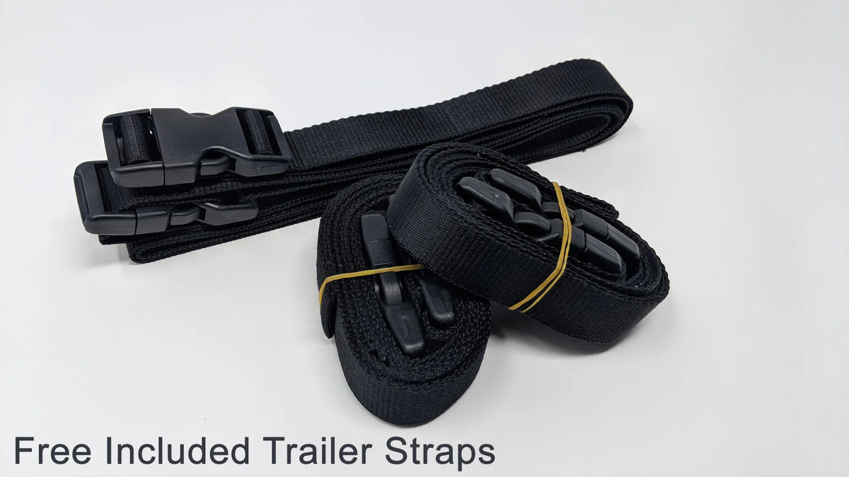 Red / Black Jet Ski Cover with Trailer Straps and Storage Bag V452412