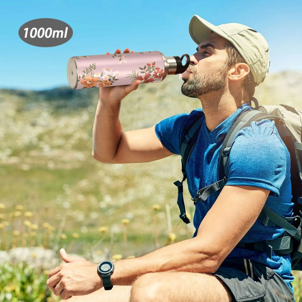 Stainless Steel Insulated Water Bottle with Straw Lid I98110