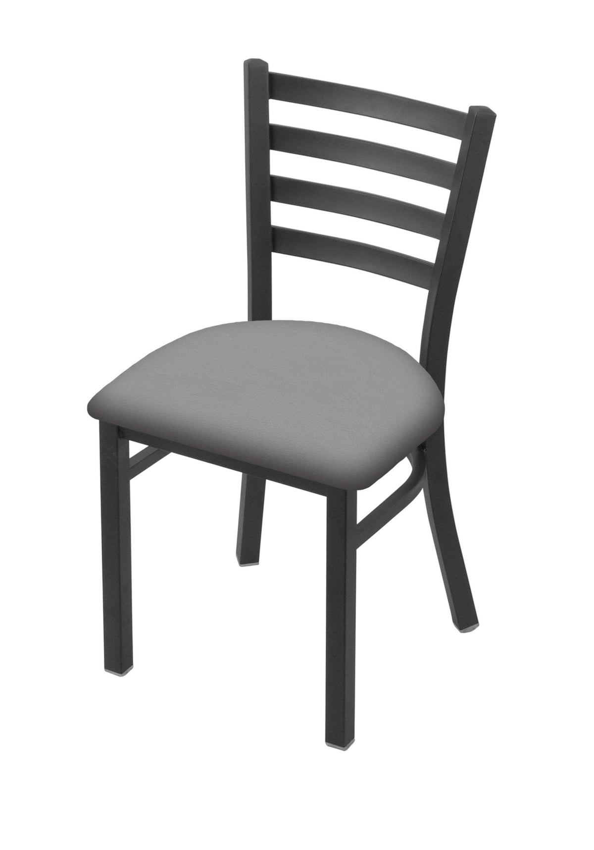 Pewter Finish Iron Seat Chair Q674805