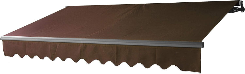 Motorized Retractable Patio Awning 12 x 10 Feet Blue C967269