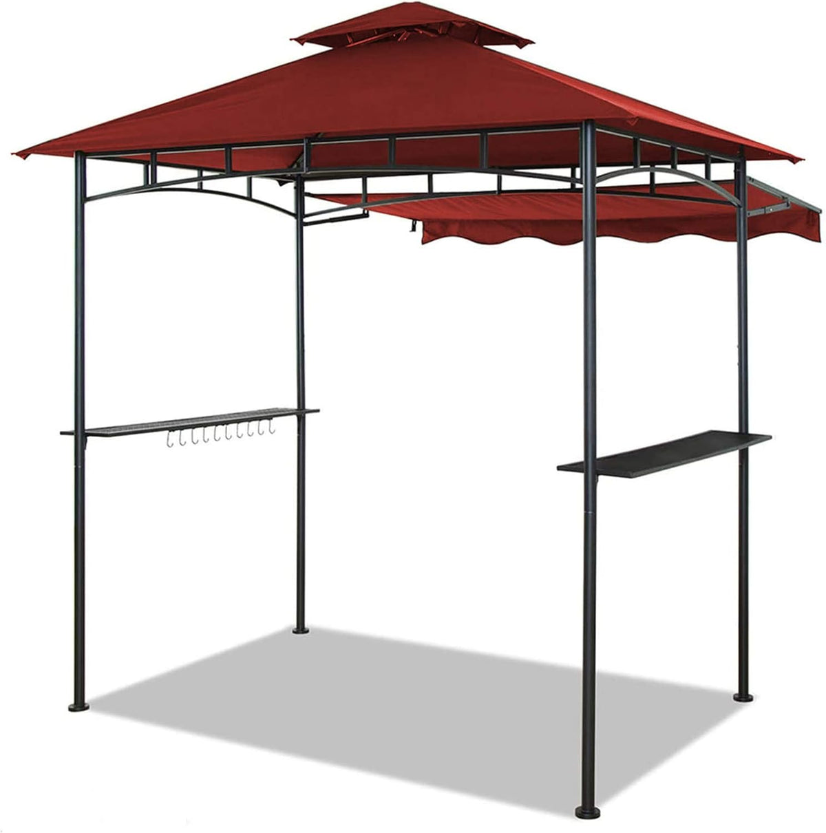 Brown Double Tiered Grill Gazebo W92733