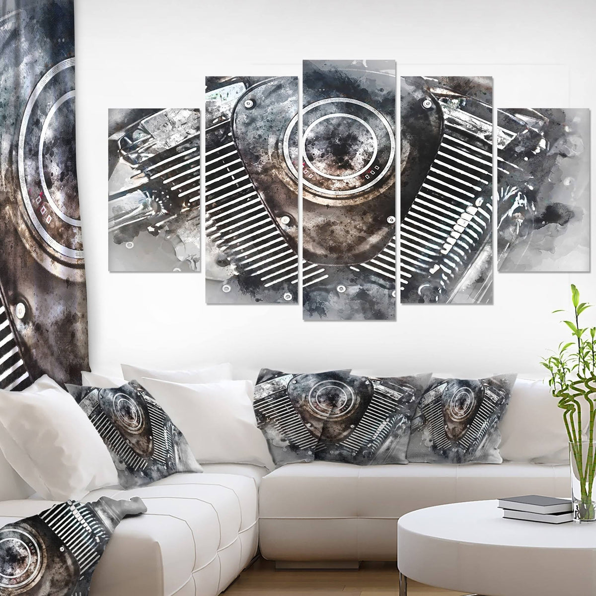 5 Panels Canvas Art Print C443