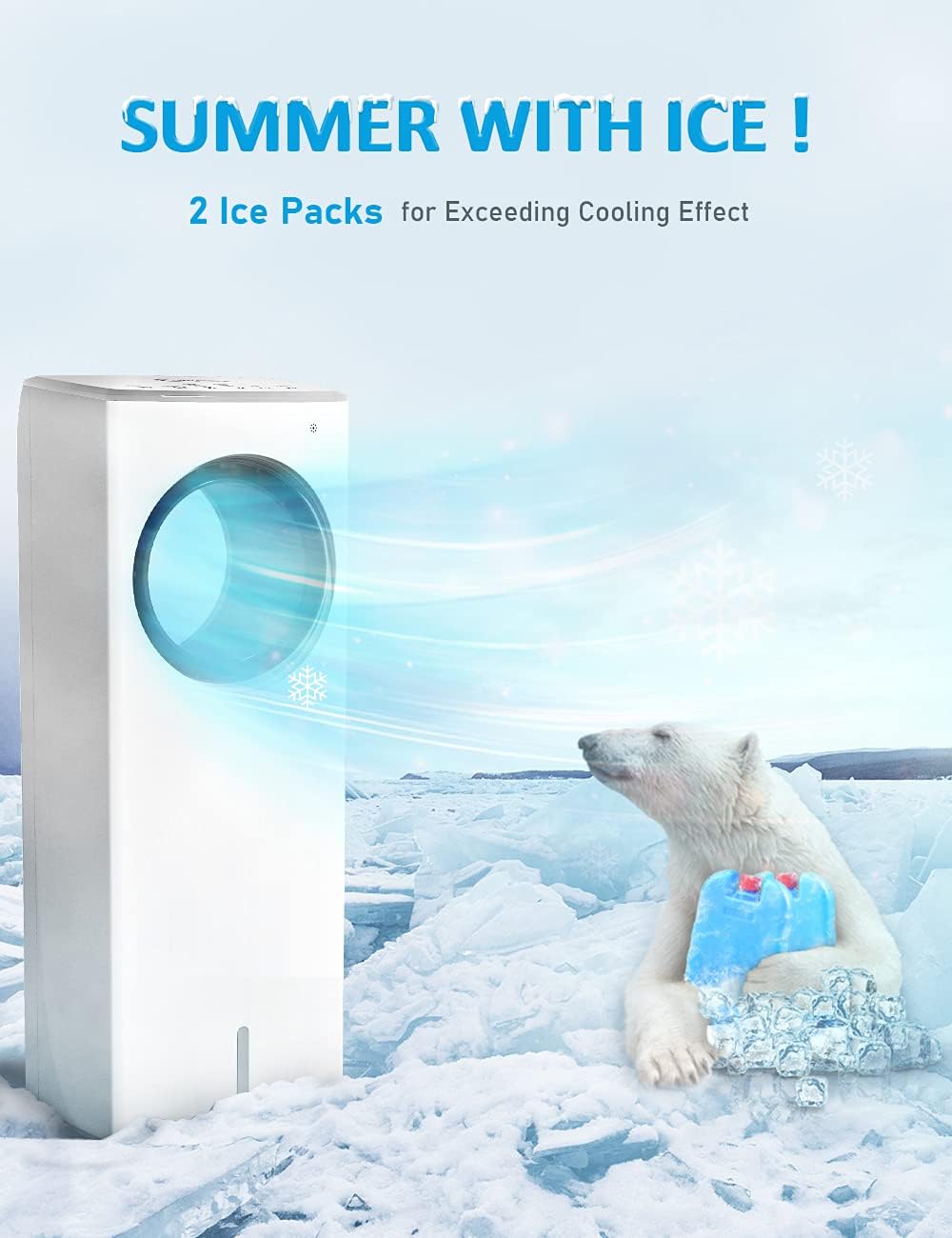 2-in-1 Evaporative Air Cooler with Remote W4571