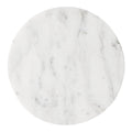 White Marble Top Wire Menu K249