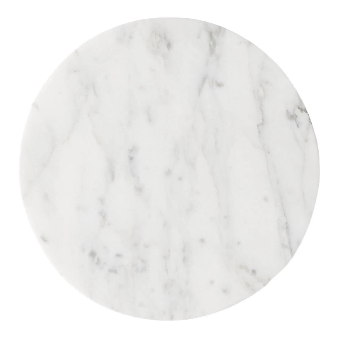 White Marble Top Wire Menu K249