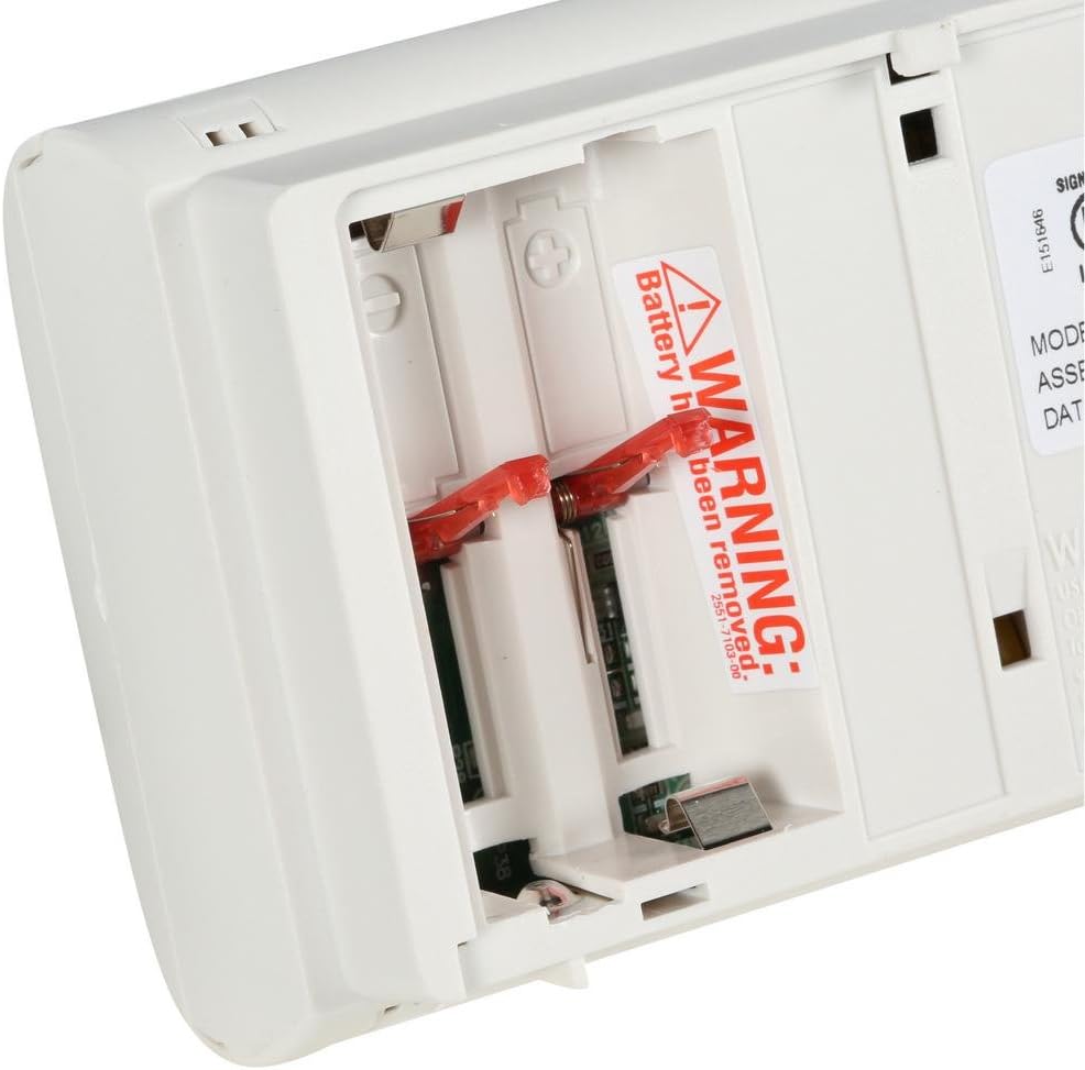 6 Pack White Battery Operated Carbon Monoxide Detector Alarm S63431
