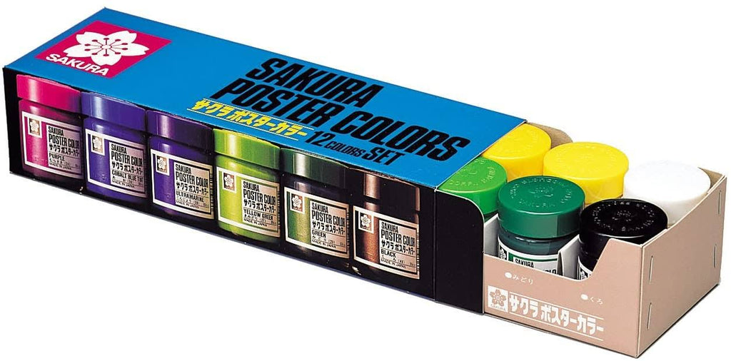 12 Color Poster Color Paint Set 30ml F57974