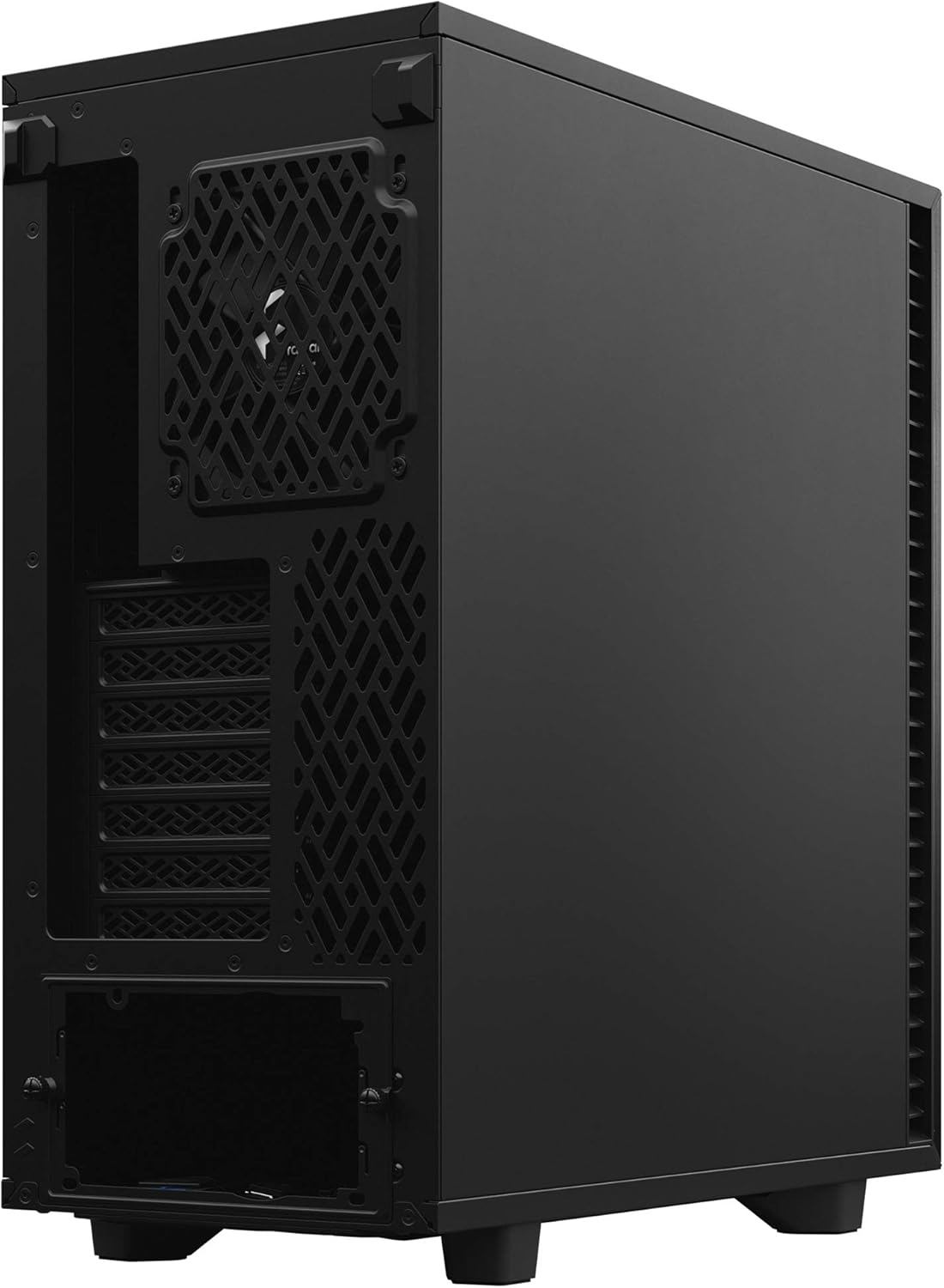 Black Brushed Aluminum/Steel ATX Compact Silent Mid Tower Computer Case K154856