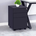 Black 3 Drawer Filing Storage Cabinet K3303