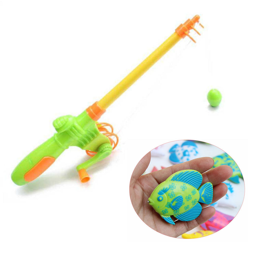 7 Pcs Plastic Magnetic Fishing Toy Baby Bath Toys Z3799
