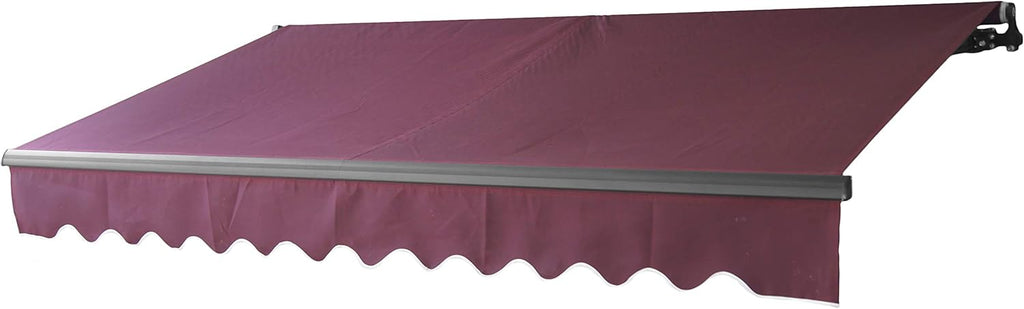 Motorized Retractable Patio Awning 12 x 10 Feet Blue C967269